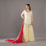 Off-White Embroidered Kurta Set
