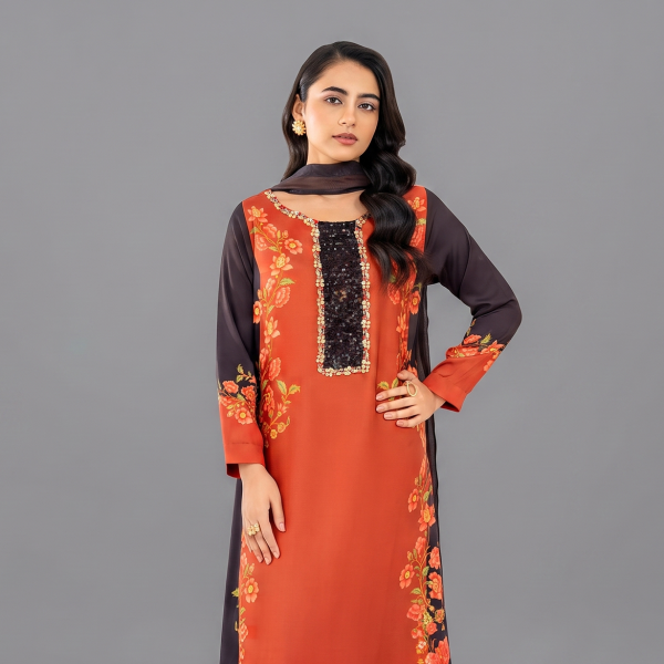 Autumn Ember Floral 3-Piece Suit