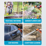 Portable Car Washing Machine Lithium electric dual-core water pump farm agricultural irrigation watering vegetables household outdoor high-pressure water pump