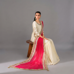 Off-White Embroidered Kurta Set