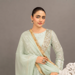 Peach Lumière Embellished 3-Piece Formal Suit