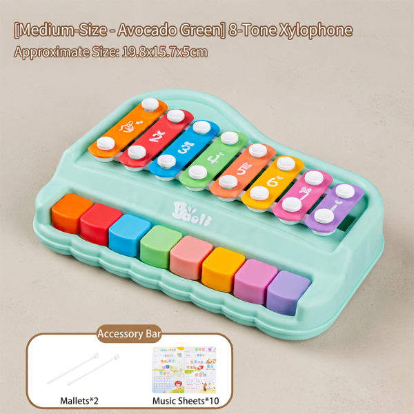 Children's eight-tone accordion happy xylophone baby music educational enlightenment toys baby piano
