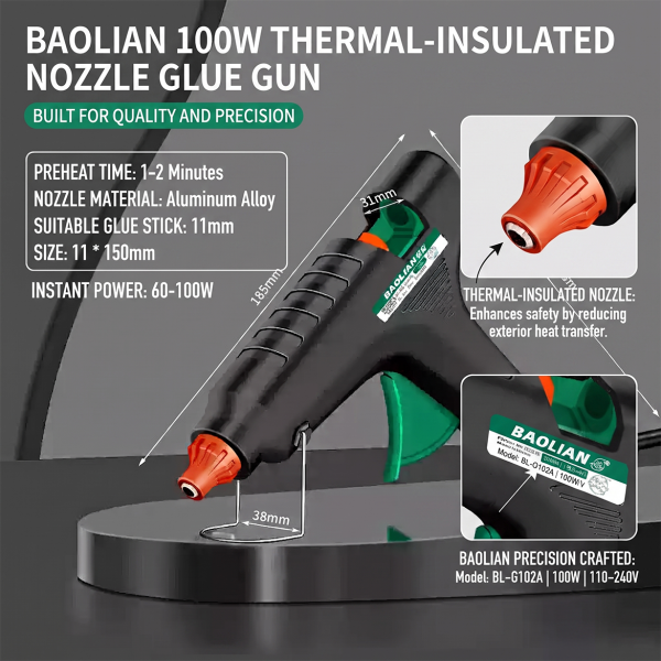 Baolian Manual Hot Melt Glue Gun Handmade Hot Melt Glue Gun Household High Adhesive Strong Glue Strip Hot Melt Glue Stick