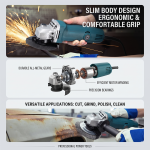 Handheld Small Angle Grinder Household Grinder Polishing Cutting Machine Electric Handheld Grinder Electric Grinder