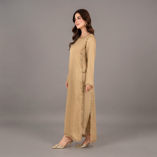 Golden Sand Elegance Straight Suit