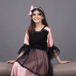 Blush & Noir Layered Anarkali Suit