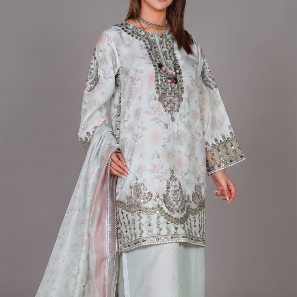 Blush Whisper Embroidered Luxury Lawn Suit