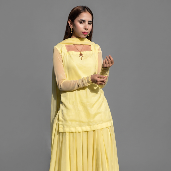 Pastel Sunshine Yellow Suit