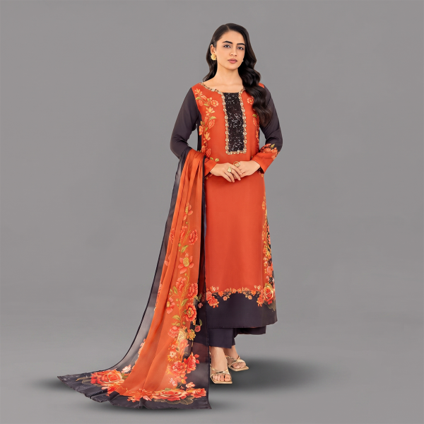 Autumn Ember Floral 3-Piece Suit