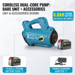 Portable Car Washing Machine Lithium electric dual-core water pump farm agricultural irrigation watering vegetables household outdoor high-pressure water pump
