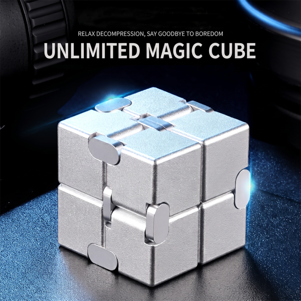 Unlimited Rubik's Cube Varied Decompression Artifact Adult Decompression Metal Alloy Cube Finger Toy