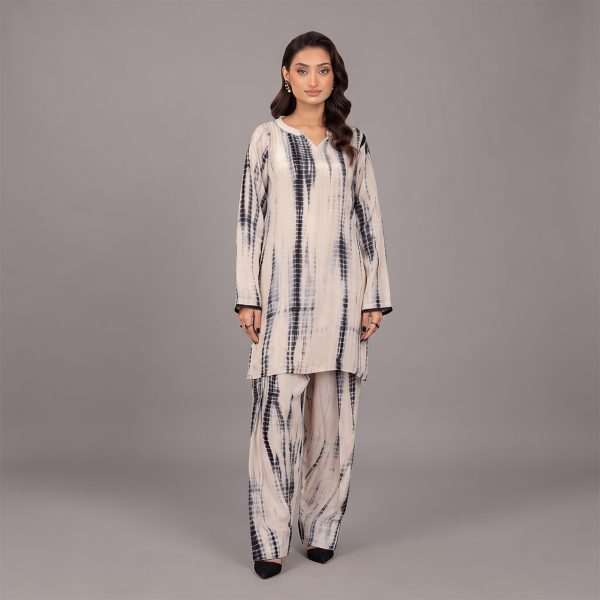 Ivory Noir Tie-Dye Co-Ord Set