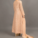 Peach Lumière Embellished 3-Piece Formal Suit