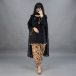 Black & Gold Floral Elegance Suit
