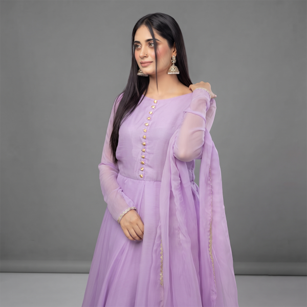 Lilac Whisper Grace Maxi Suit