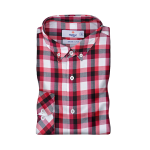 Red and White Check Casual Shirt