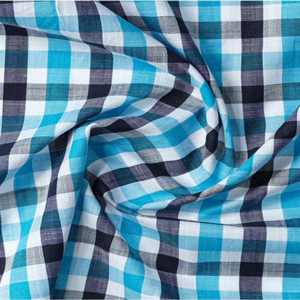 Blue and Black Check Casual Shirt