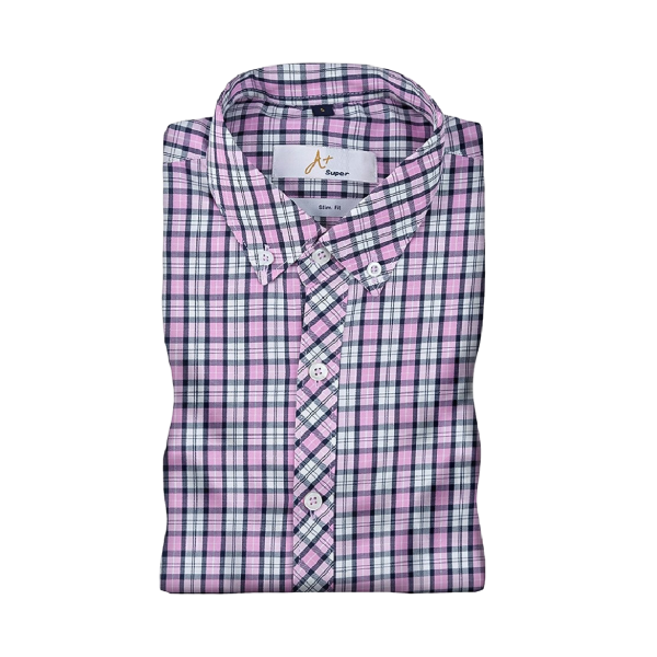 Light Purple Plaids Casual Shirt