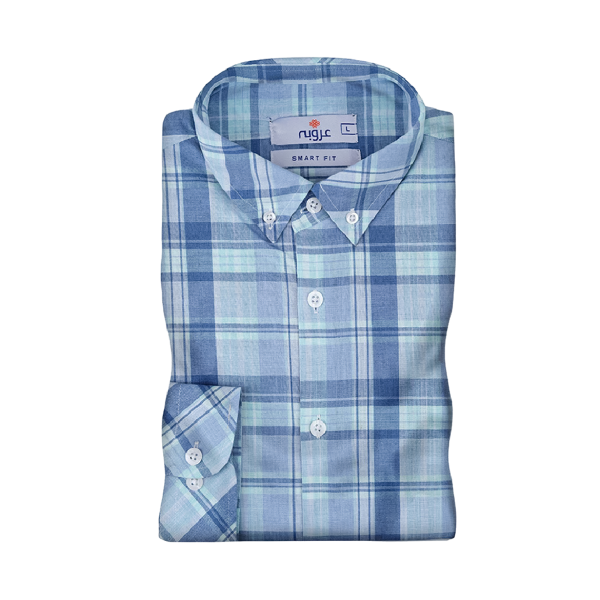 Blue Checkered Casual Shirt