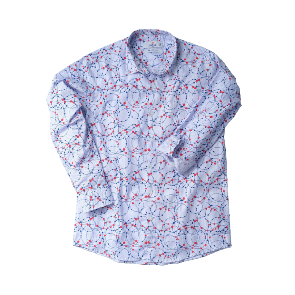 Purple Curve Printed Casual Shirt